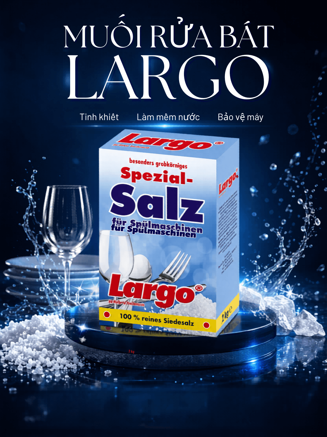 Muối rửa bát LARGO 2 kg